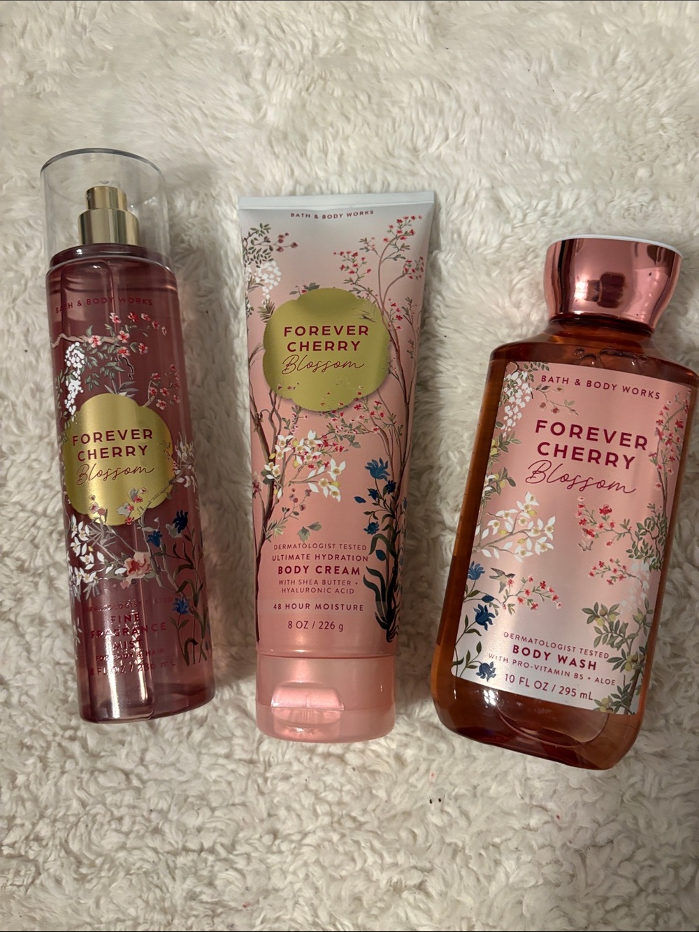 Nwt bundle of “Forever Cherry Blossom 🌸 “ from Bath & Bodyworks